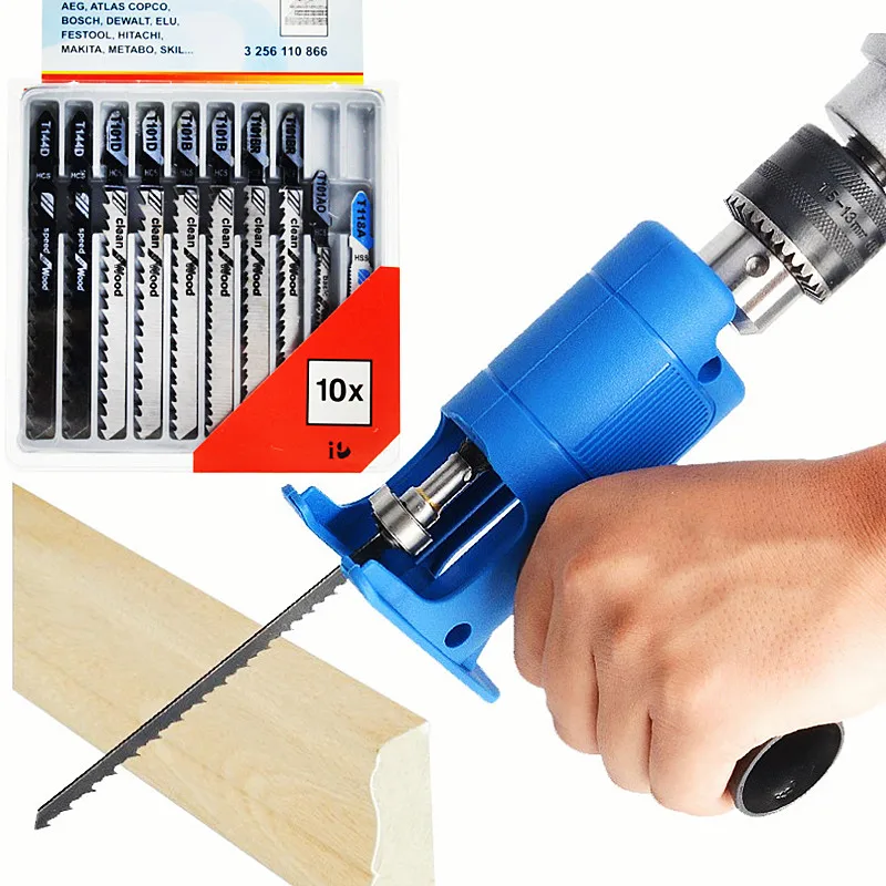 Reciprocating Saw Attachment Drill - Портативный адаптер для сабельной пилы, Модифицированная