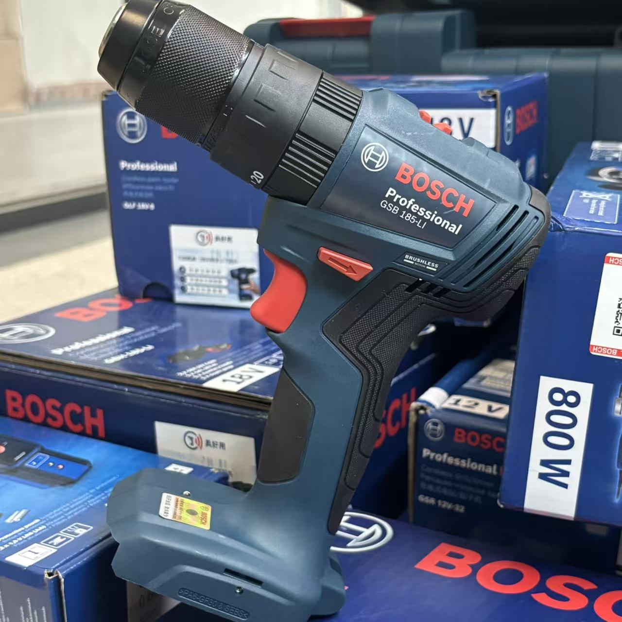 Brushless Cordless Electric Drill 18V - Бесщеточная аккумуляторная ударная дрель-шуруповерт BOSCH GSB