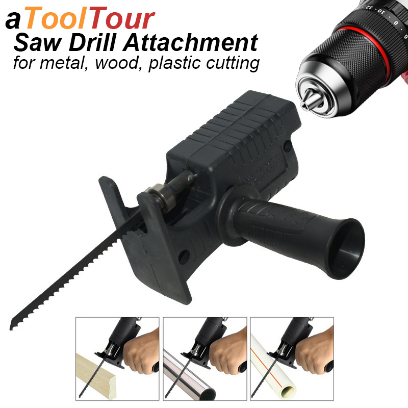 Reciprocating Saw Attachment Drill - Адаптер для сабельной пилы, насадка для