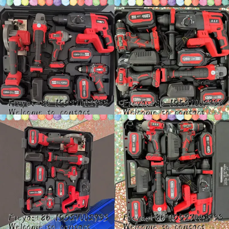 Brushless Angle Grinder Battery Powered - Бесщеточный многофункциональный набор электроинструментов из 4