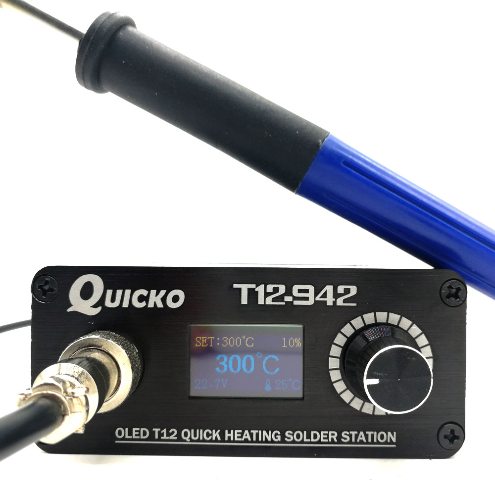 Digital Soldering Station T12 - QUICKO MINI T12 STC OLED цифровая