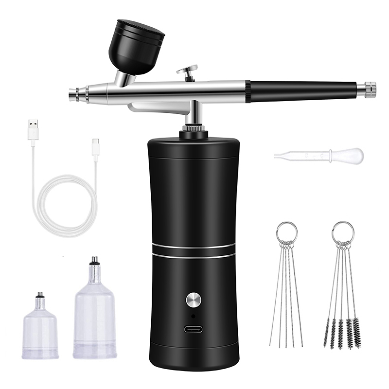 Airbrush Kit With Mini Compressor - Портативный перезаряжаемый беспроводной аэрограф с компрессором,