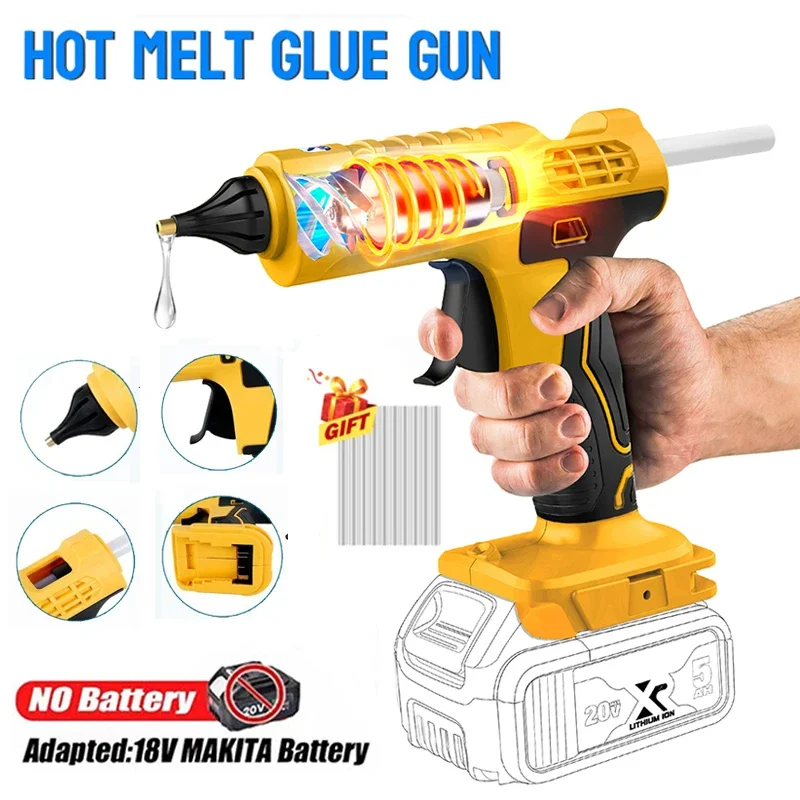 Hot Melt Glue Gun Cordless - Беспроводной электрический ручной пистолет для горячего