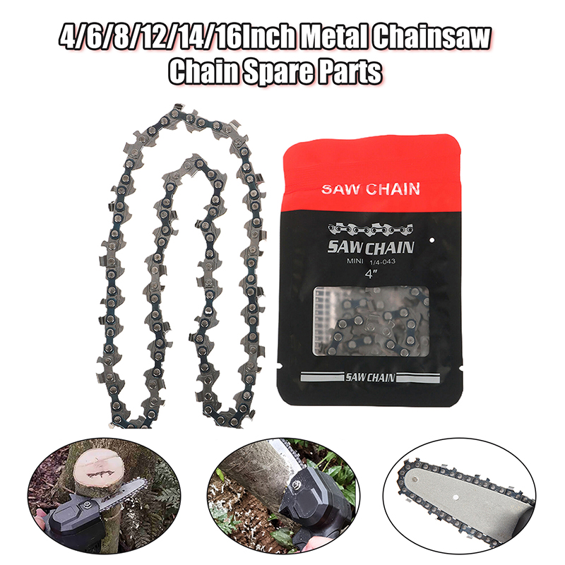 Mini Electric Chainsaw 6 Inch - Универсальные 4/6/8/12/14/16-дюймовые металлические цепи для бензопилы,
