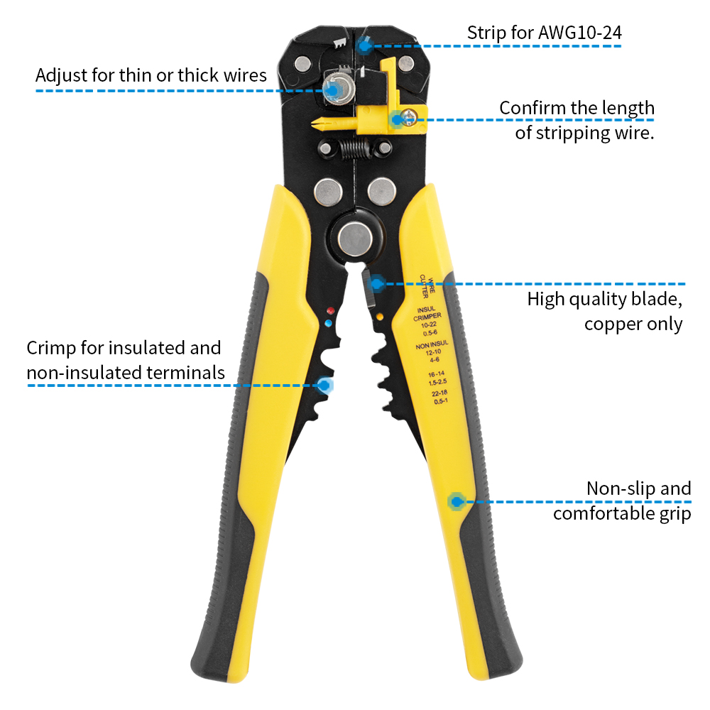 Многофункциональные клещи для  – обзор и цена Automatic Wire Stripper Cutter