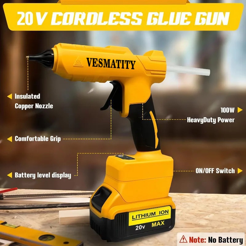 Оригинальный беспроводной элек – обзор и цена Hot Melt Glue Gun Cordless