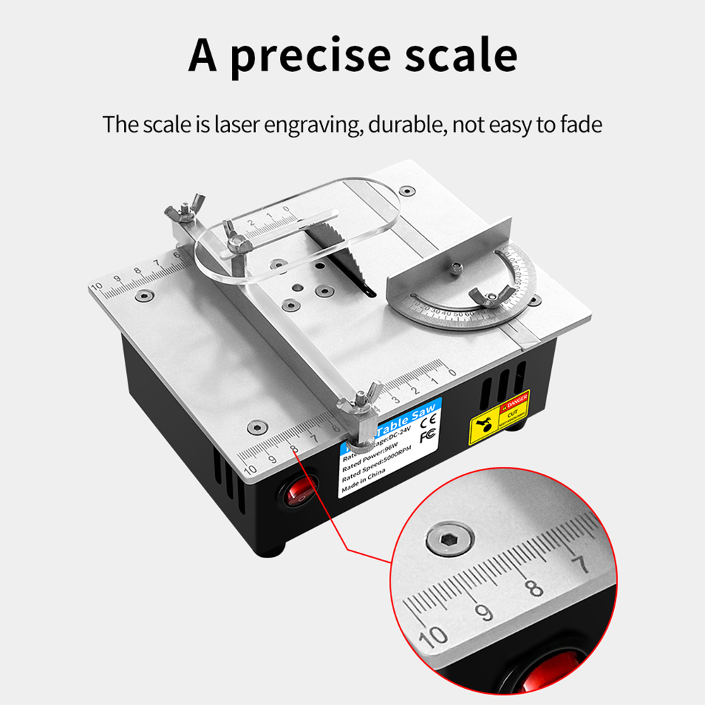 DC24V Бытовая миниатюрная дере – обзор и цена Mini Table Saw For Woodworking