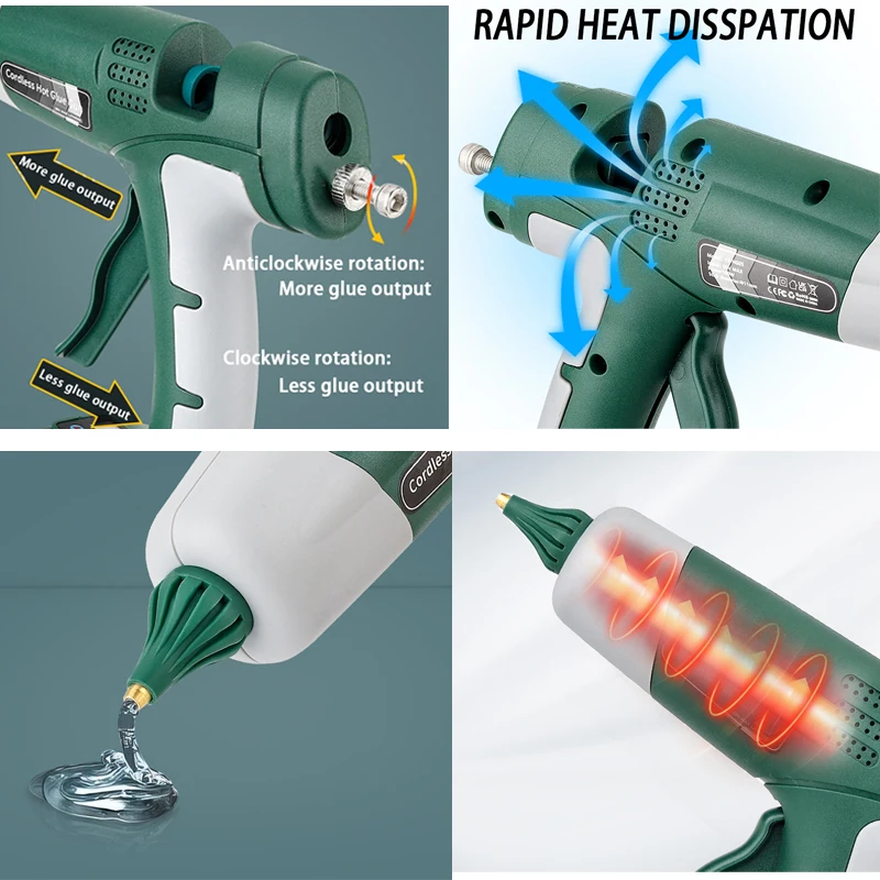 Беспроводной клеевой пистолет  – обзор и цена Hot Melt Glue Gun Cordless