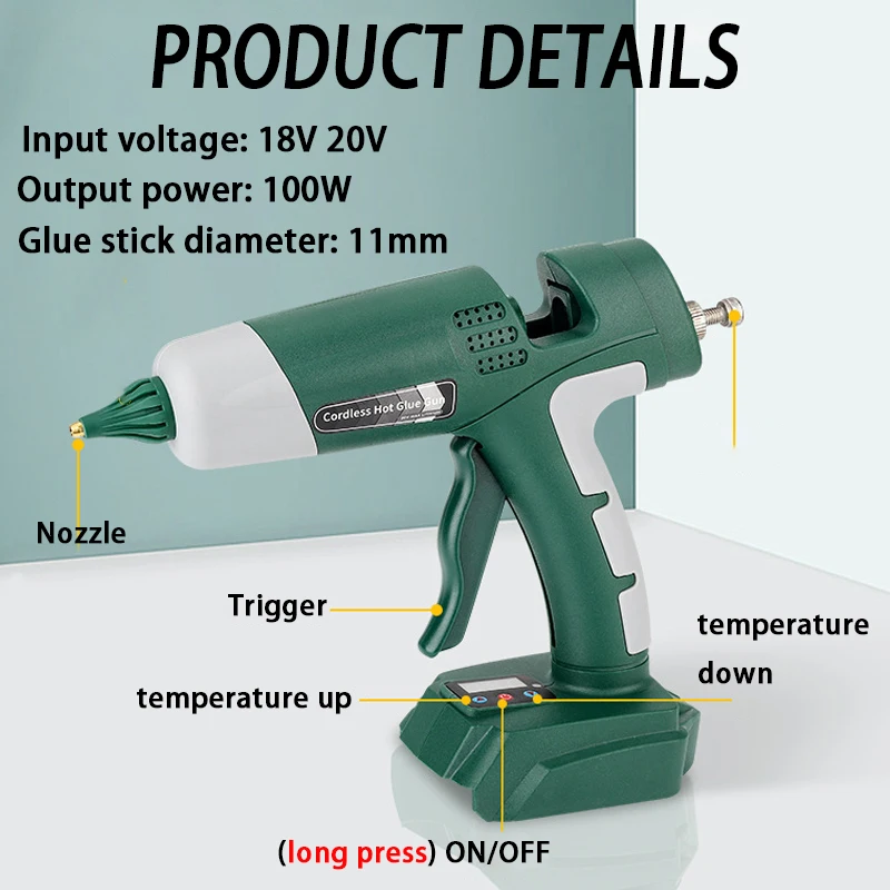 Беспроводной клеевой пистолет  – обзор и цена Hot Melt Glue Gun Cordless