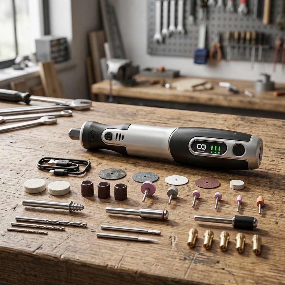 Беспроводной электрический рот – обзор и цена Cordless Rotary Tool Kit Accessories