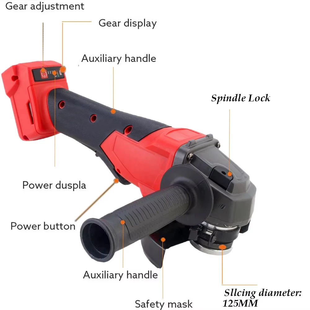 Аккумуляторная угловая шлифмаш – обзор и цена Brushless Angle Grinder Battery Powered