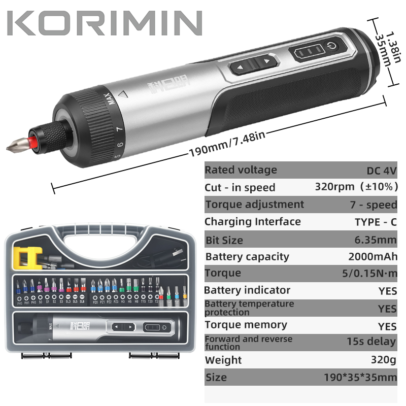 Беспроводной электрический шур – обзор и цена Electric Screwdriver Rechargeable Usb