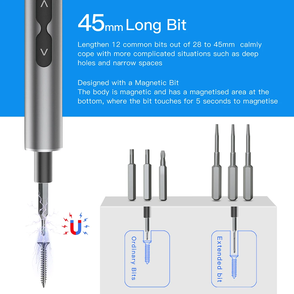 Набор прецизионных электрическ – обзор и цена Electric Screwdriver Rechargeable Usb