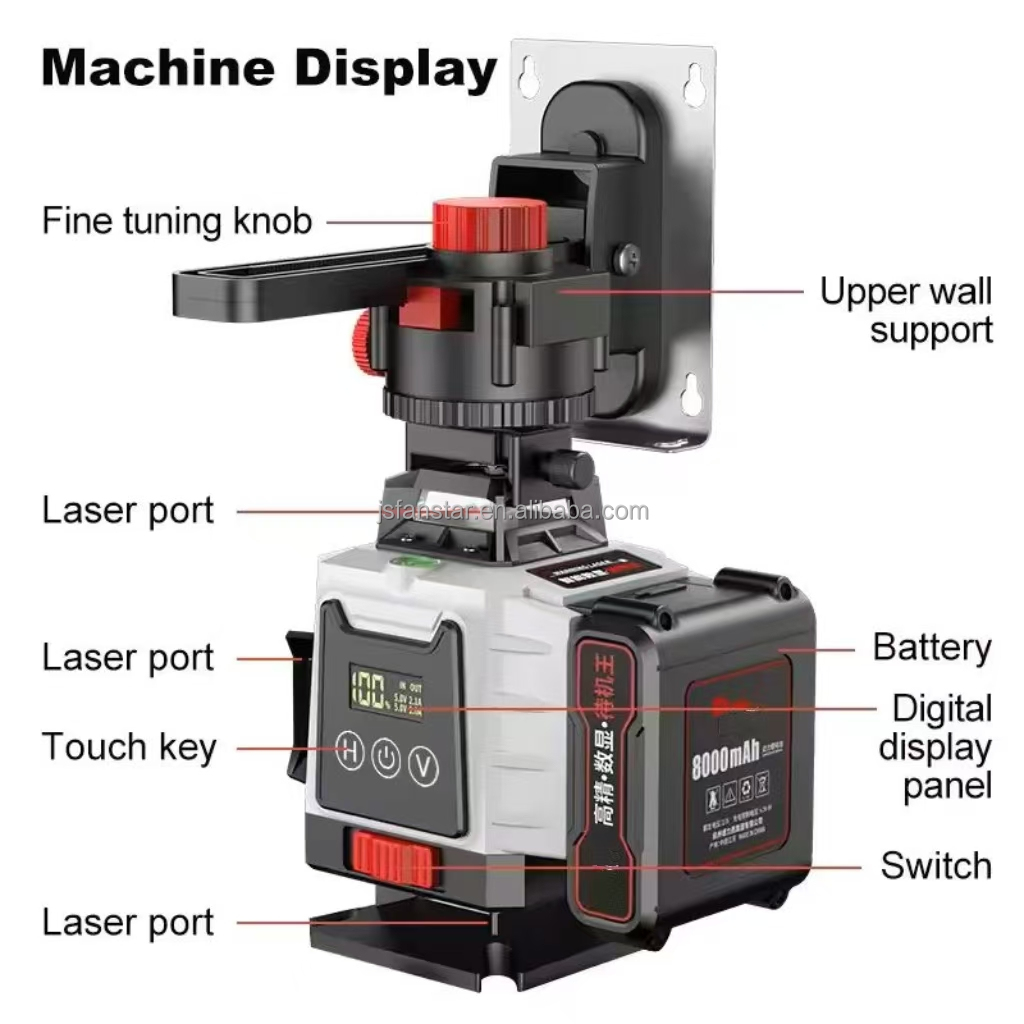 Новый цифровой лазерный нивели – обзор и цена Laser Level 16 Lines 4D Green
