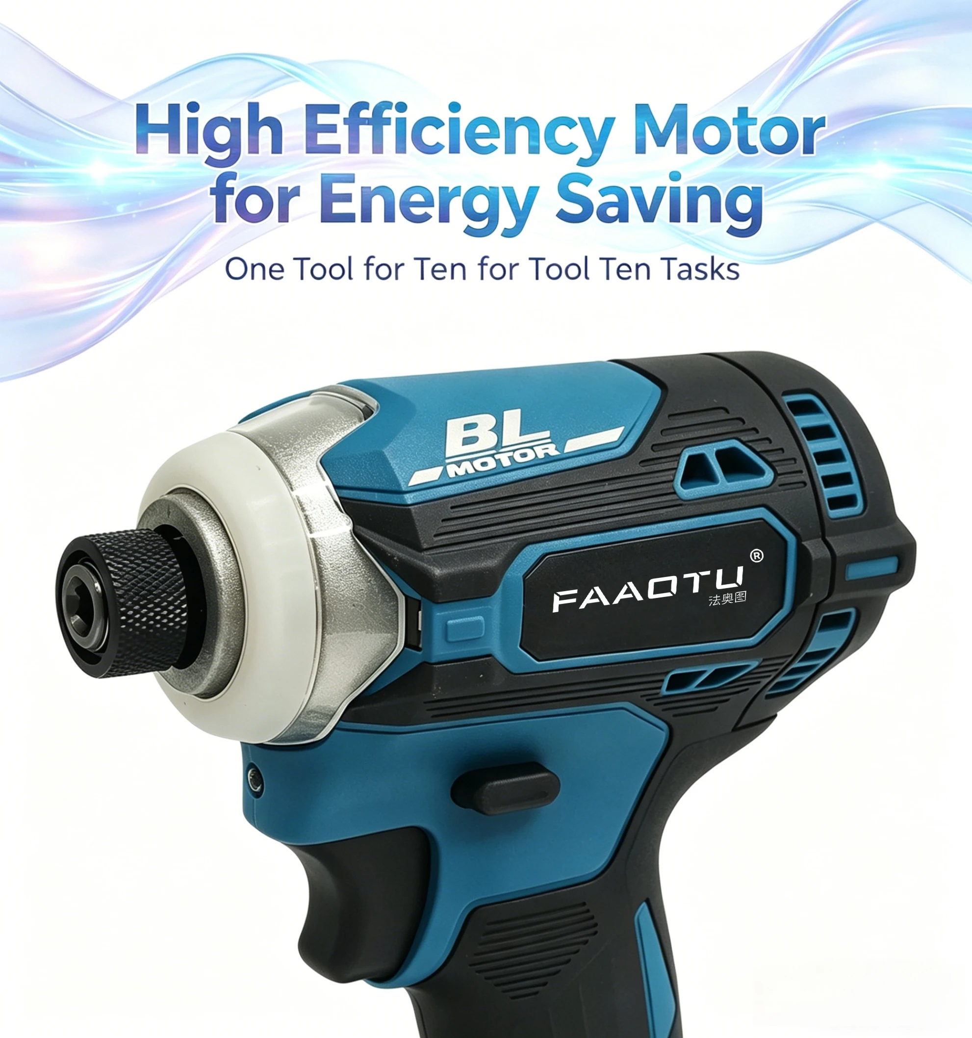 Бесщеточный ударный шуруповерт – обзор и цена Brushless Cordless Electric Drill 18V