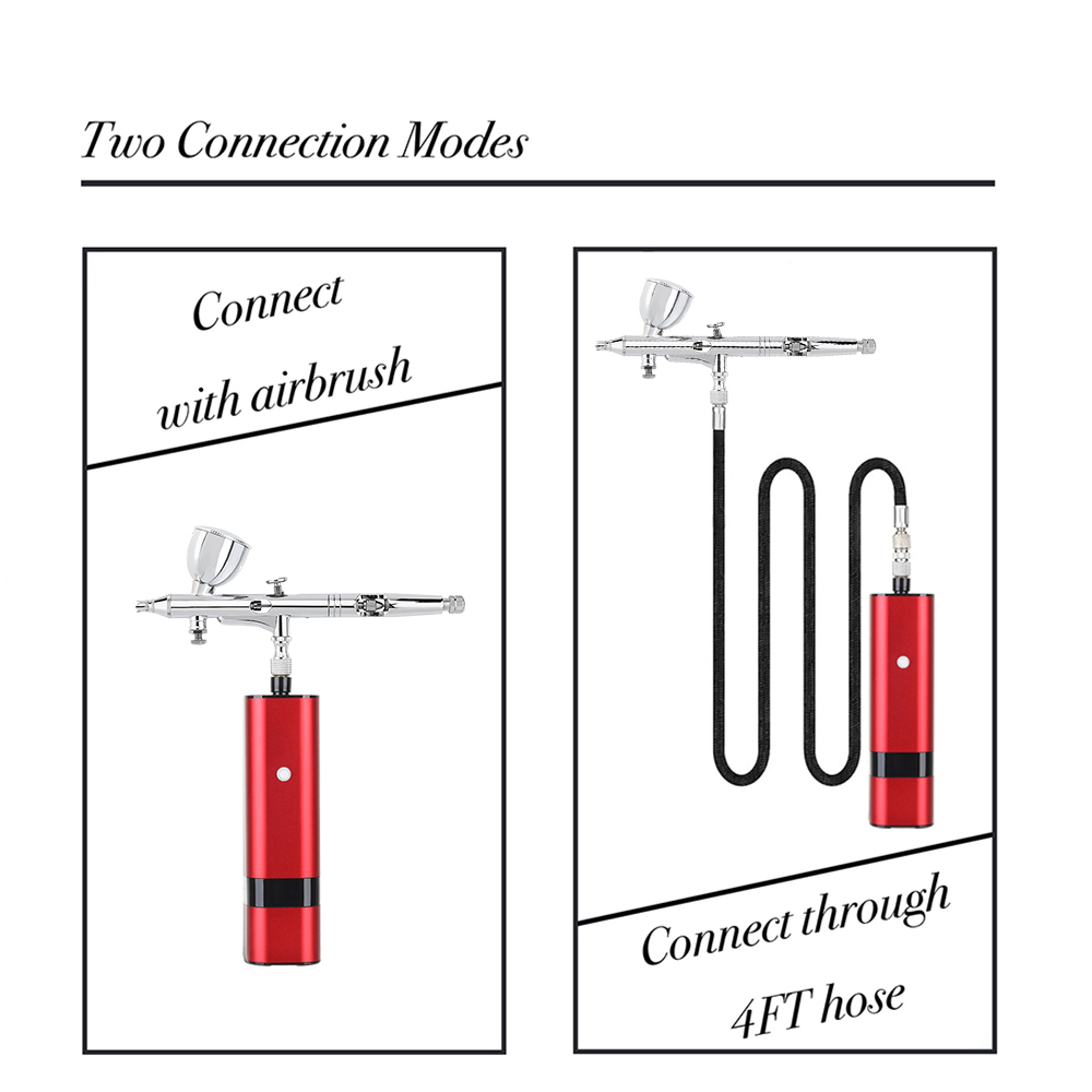 Портативный автоматический ком – обзор и цена Airbrush Kit With Mini Compressor