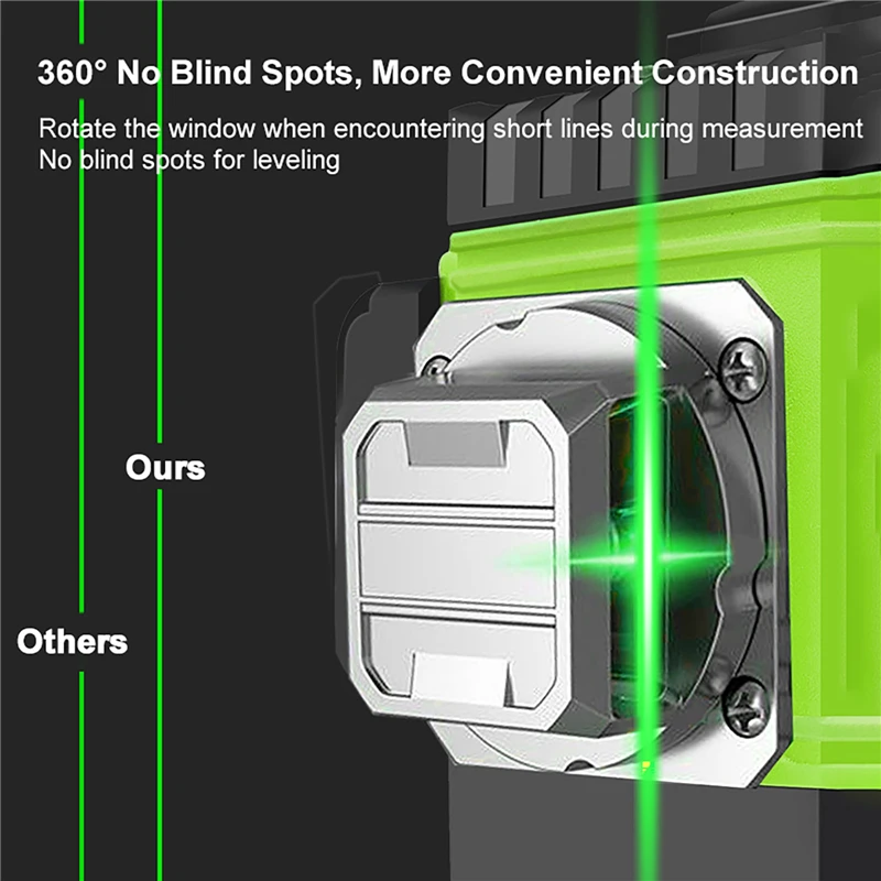 Лазерный уровень 8/12/16 линий – обзор и цена Laser Level 16 Lines 4D Green