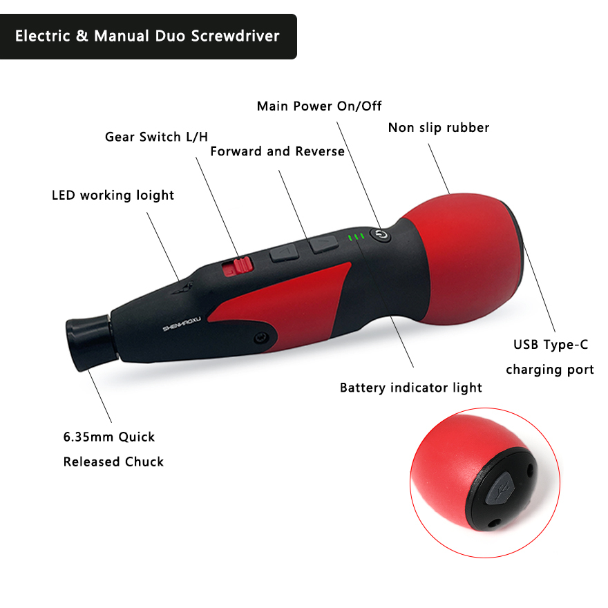Миниатюрная электрическая отве – обзор и цена Electric Screwdriver Rechargeable Usb