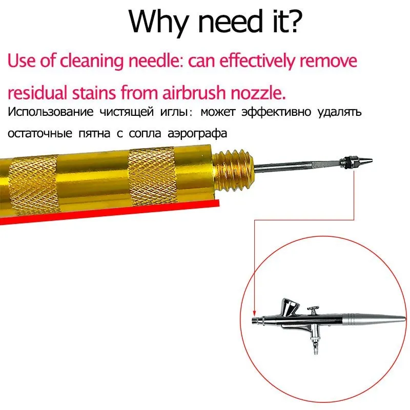 Стабилизатор для чистки кастрю – обзор и цена Airbrush Kit With Mini Compressor