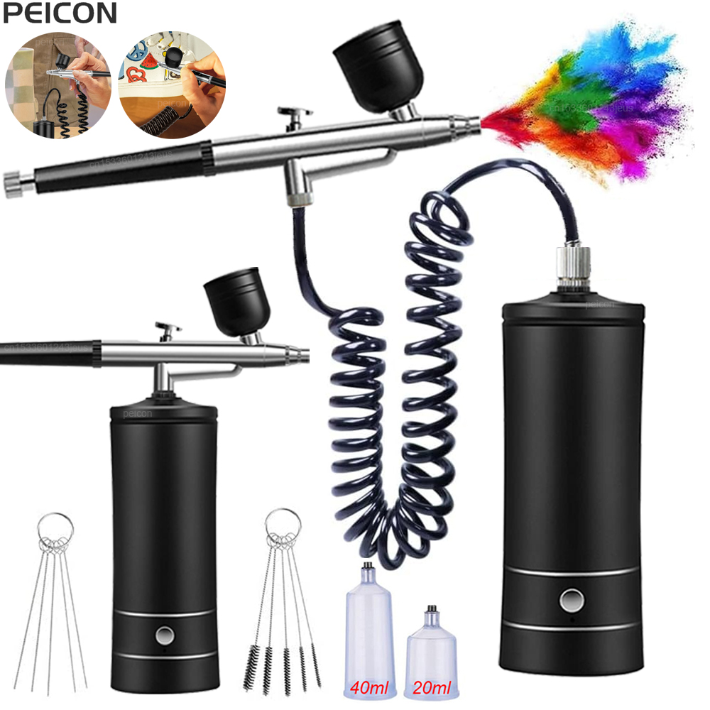 Аэрограф с компрессором Портат – обзор и цена Airbrush Kit With Mini Compressor