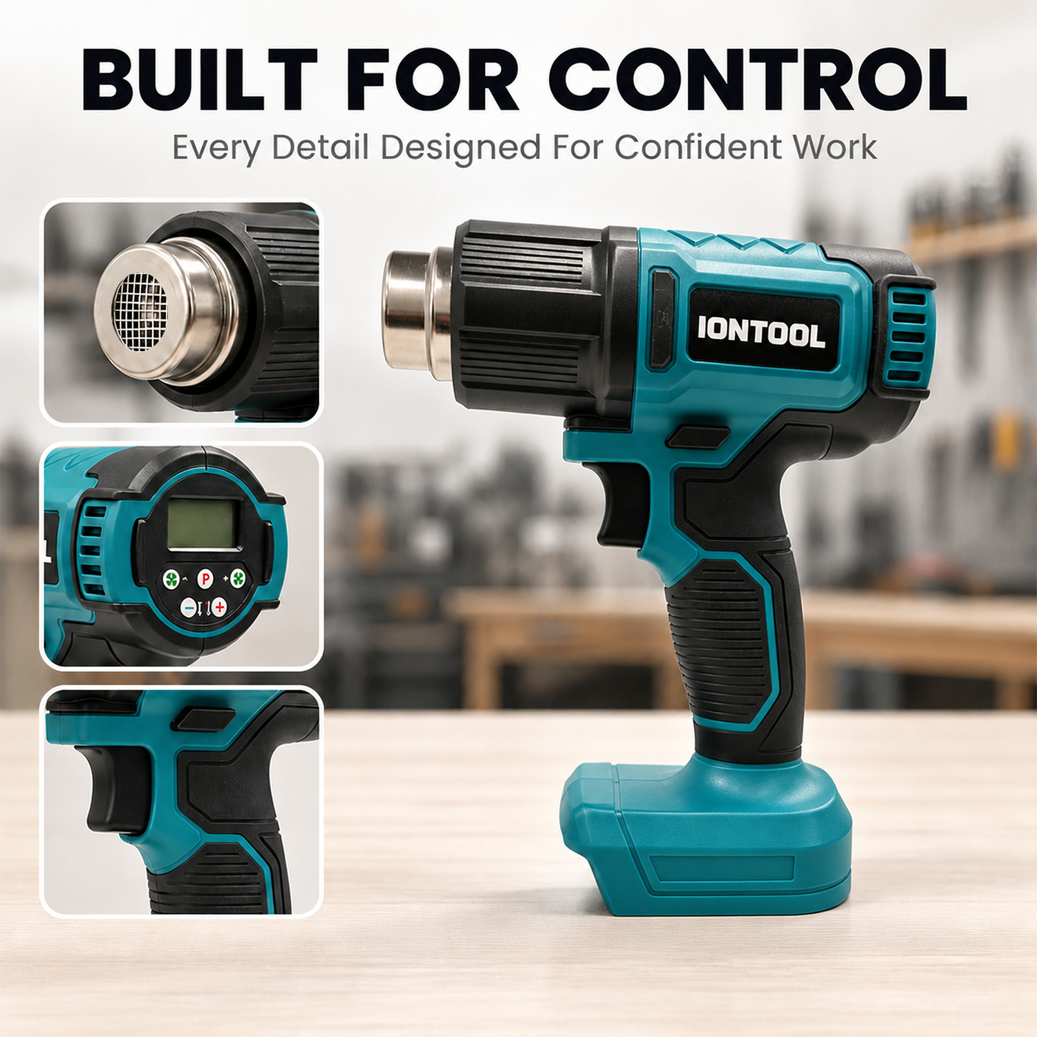 IONTOOL 250/500 л/мин 550 ℃    – обзор и цена Cordless Heat Gun For Shrink Tubing