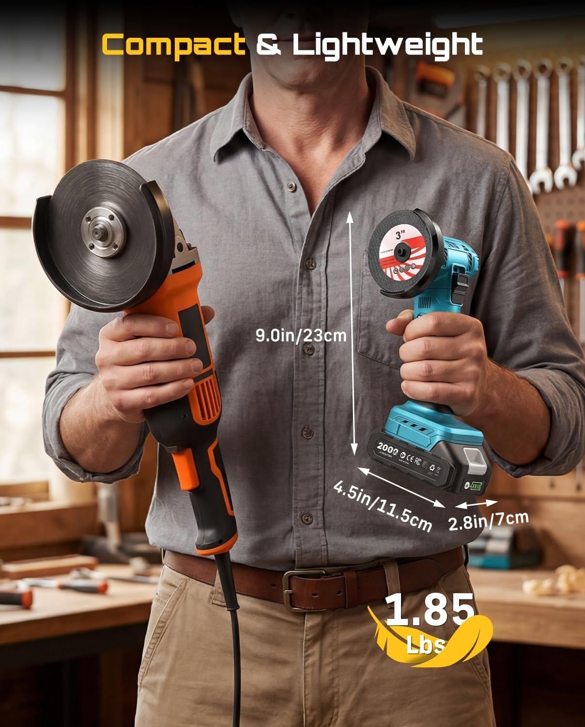 Беспроводная мини-угловая шлиф – обзор и цена Brushless Angle Grinder Battery Powered