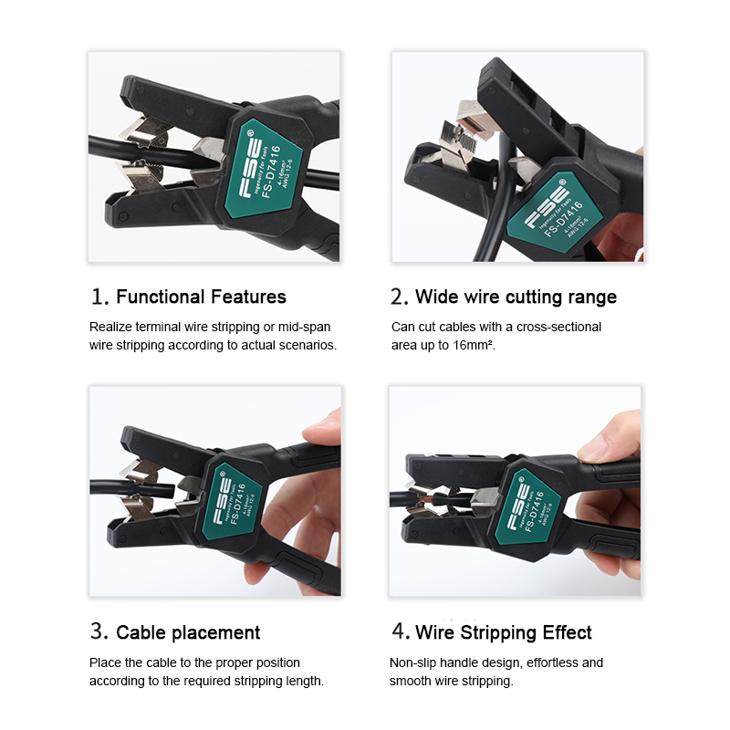 Кабельный стриппер FSE-D7026 - – обзор и цена Automatic Wire Stripper Cutter