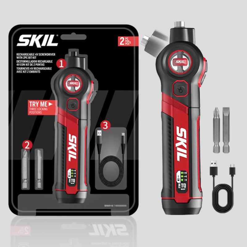 SKIL 5619 4 В мини-набор элект – обзор и цена Electric Screwdriver Rechargeable Usb