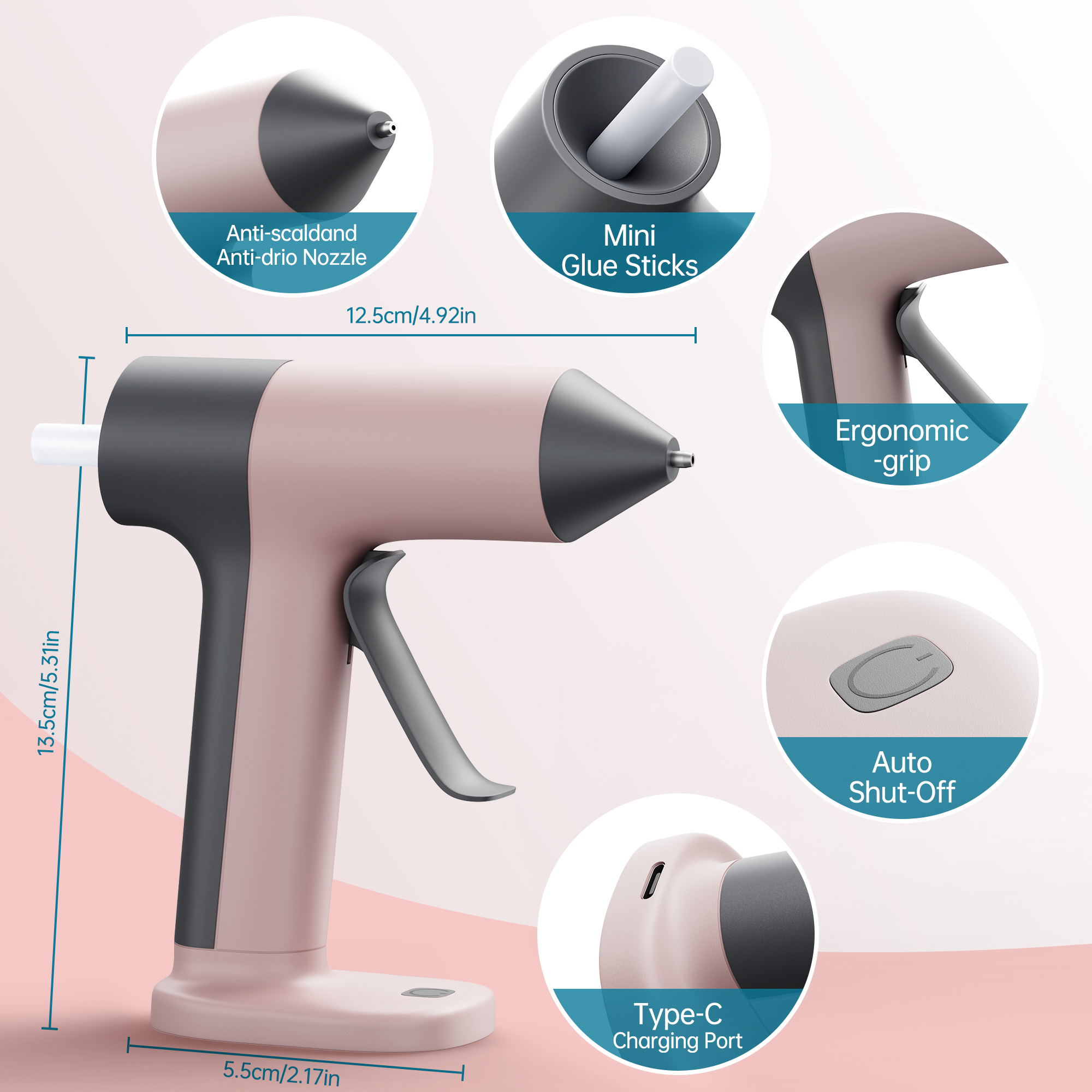 Беспроводной мини-термоклеевой – обзор и цена Hot Melt Glue Gun Cordless