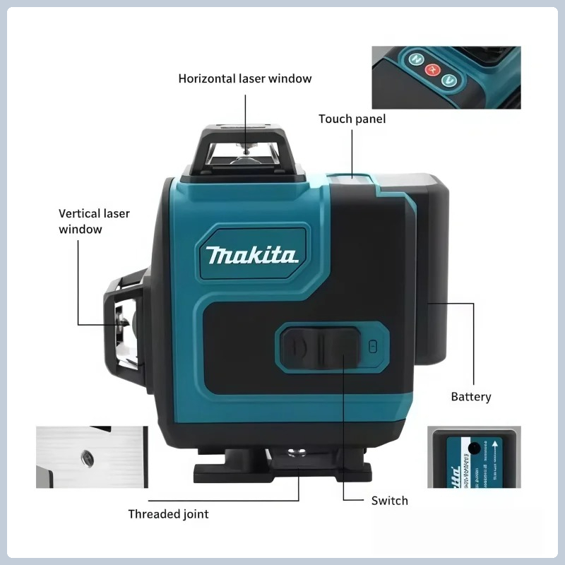 Оригинальная батарея Makita Sa – обзор и цена Laser Level 16 Lines 4D Green