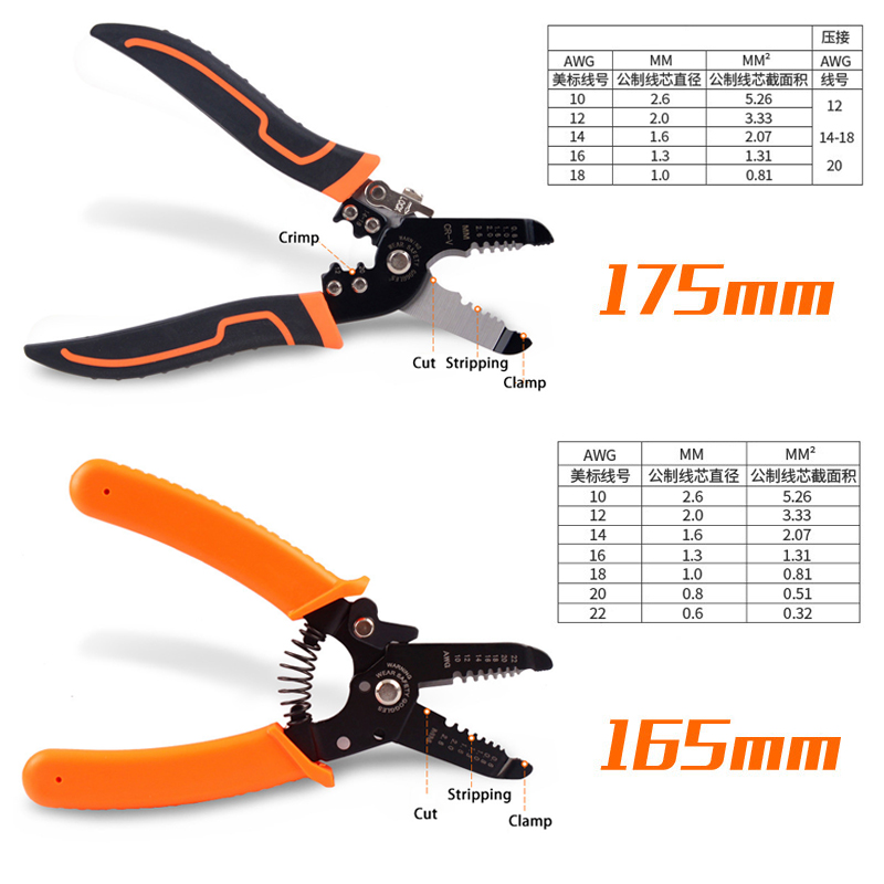 175 мм обжимные клещи для зачи – обзор и цена Automatic Wire Stripper Cutter