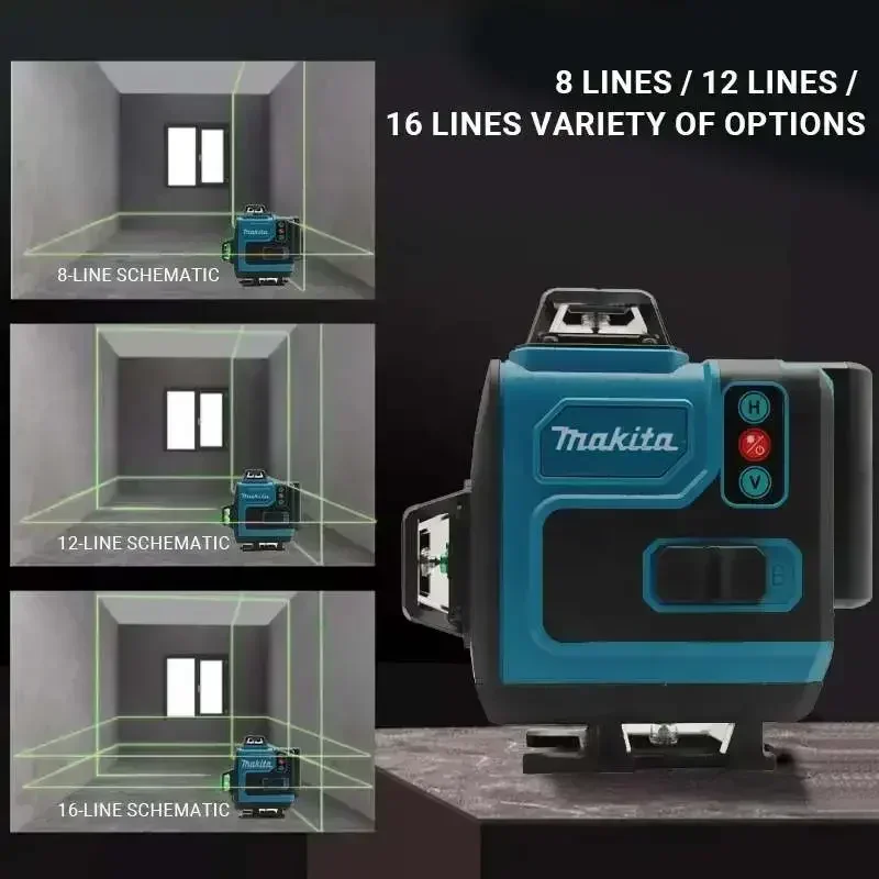 Аккумулятор Makita 4.0 Ач, 40В – обзор и цена Laser Level 16 Lines 4D Green
