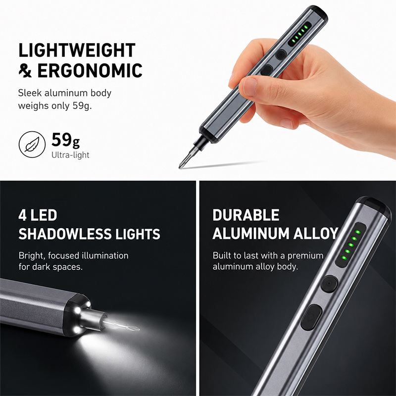 Набор прецизионных электрическ – обзор и цена Electric Screwdriver Rechargeable Usb