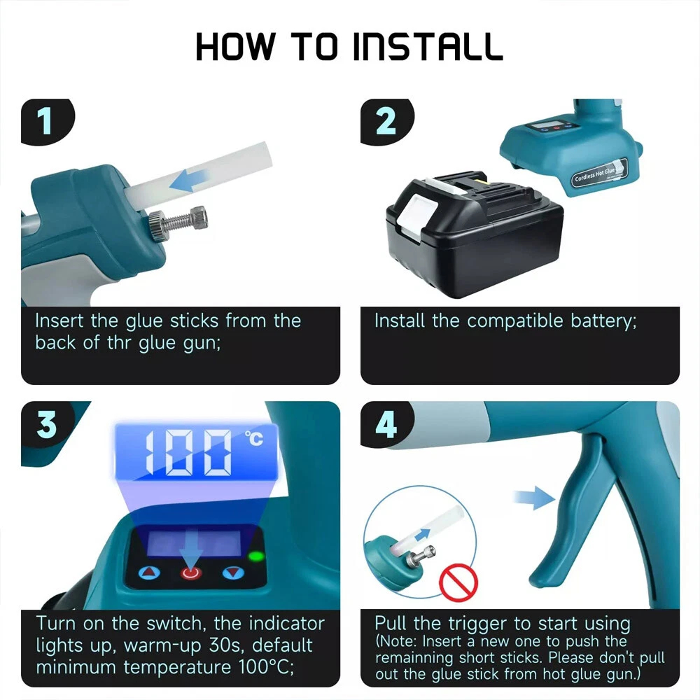Новейший беспроводной термокле – обзор и цена Hot Melt Glue Gun Cordless