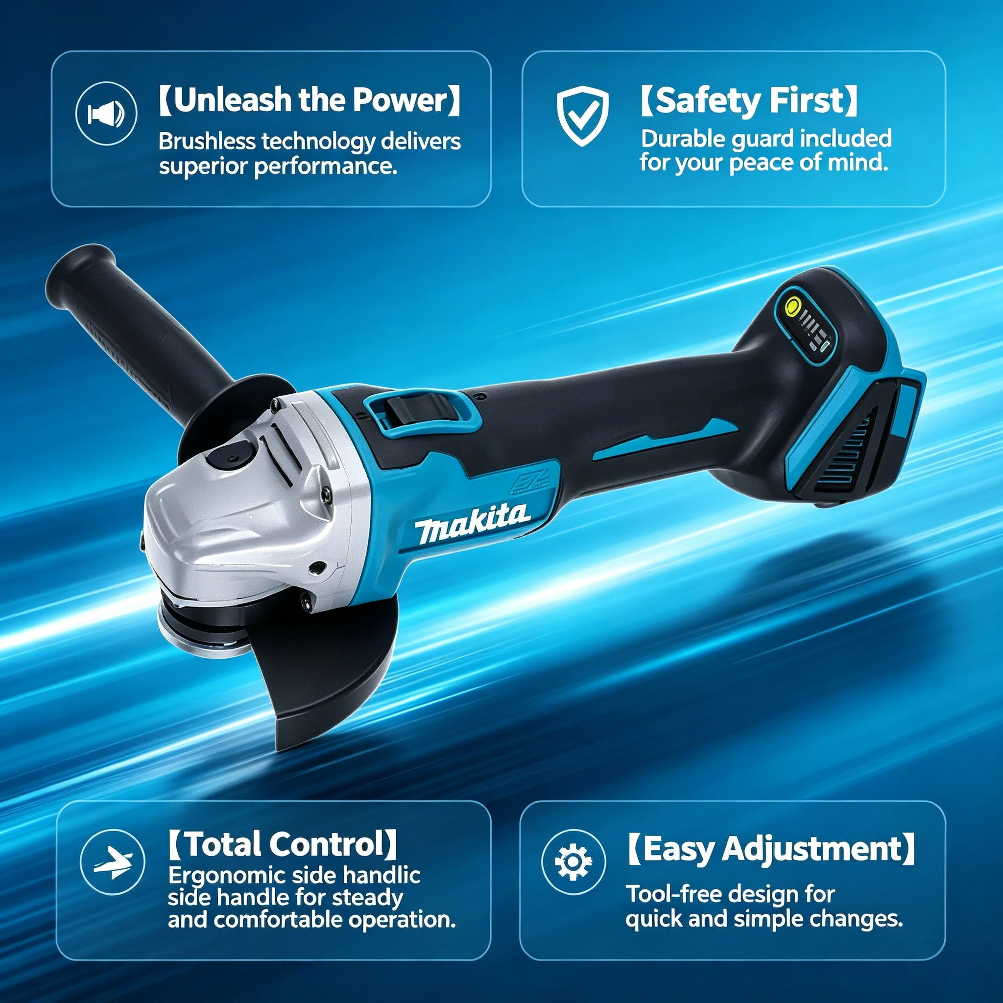 Бесщеточная угловая шлифовальн – обзор и цена Brushless Angle Grinder Battery Powered