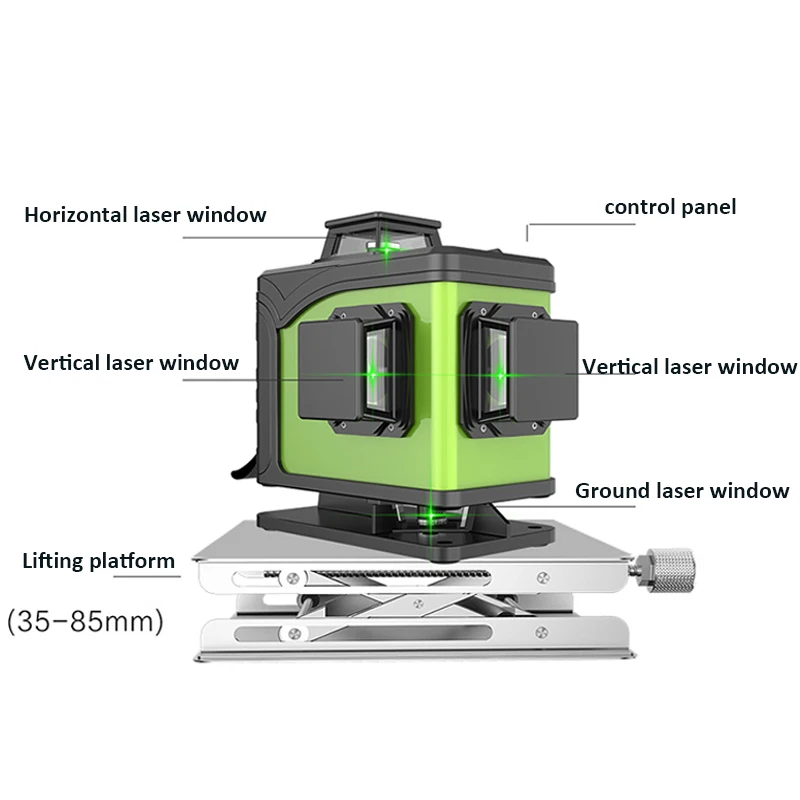 Зеленый лазерный диод, 16 лини – обзор и цена Laser Level 16 Lines 4D Green