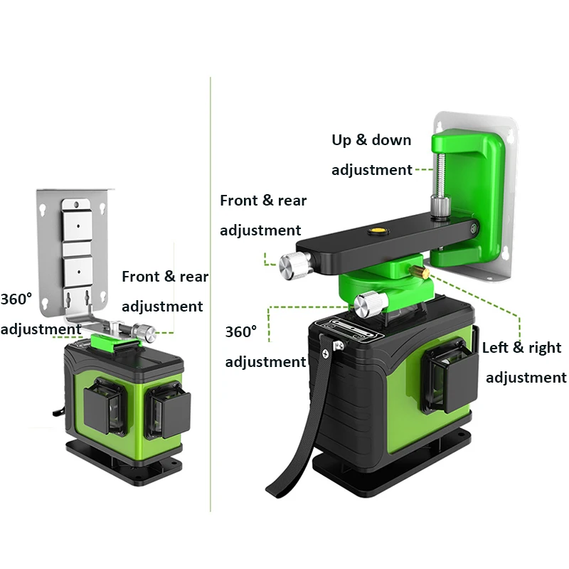 Зеленый лазерный диод, 16 лини – обзор и цена Laser Level 16 Lines 4D Green
