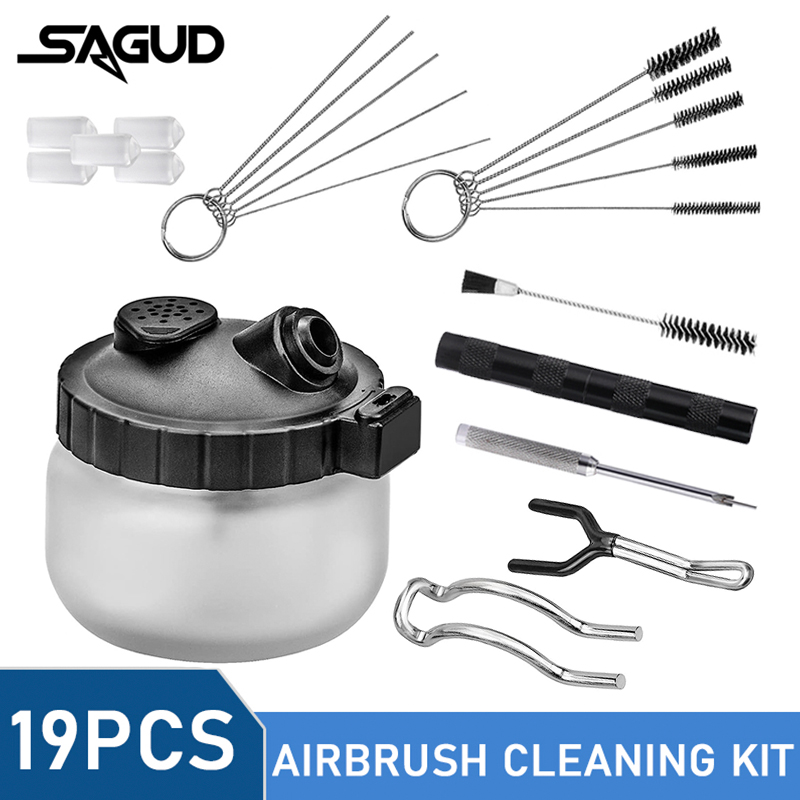 Набор для чистки аэрографа SAG – обзор и цена Airbrush Kit With Mini Compressor