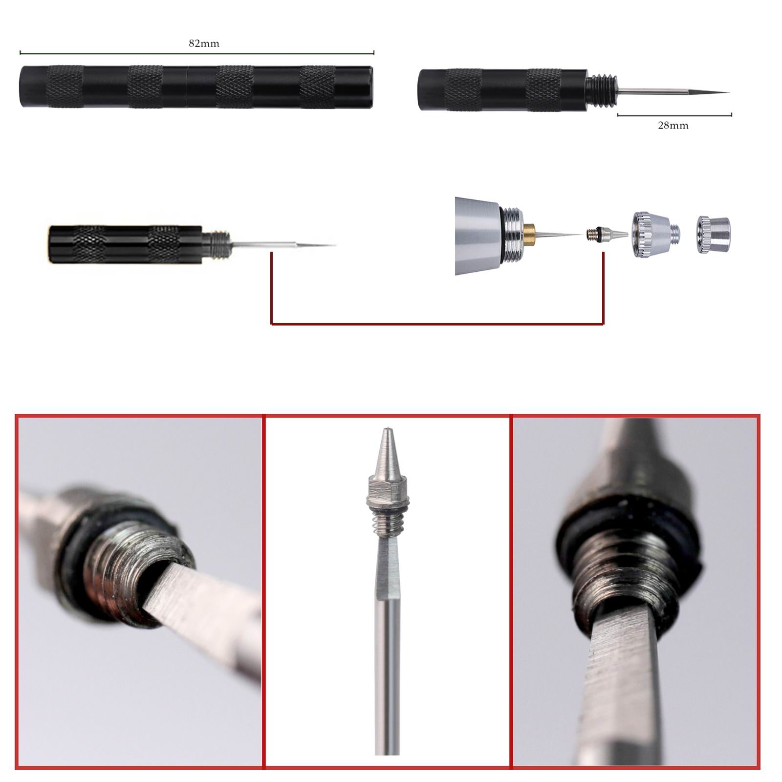 Набор для чистки аэрографа SAG – обзор и цена Airbrush Kit With Mini Compressor
