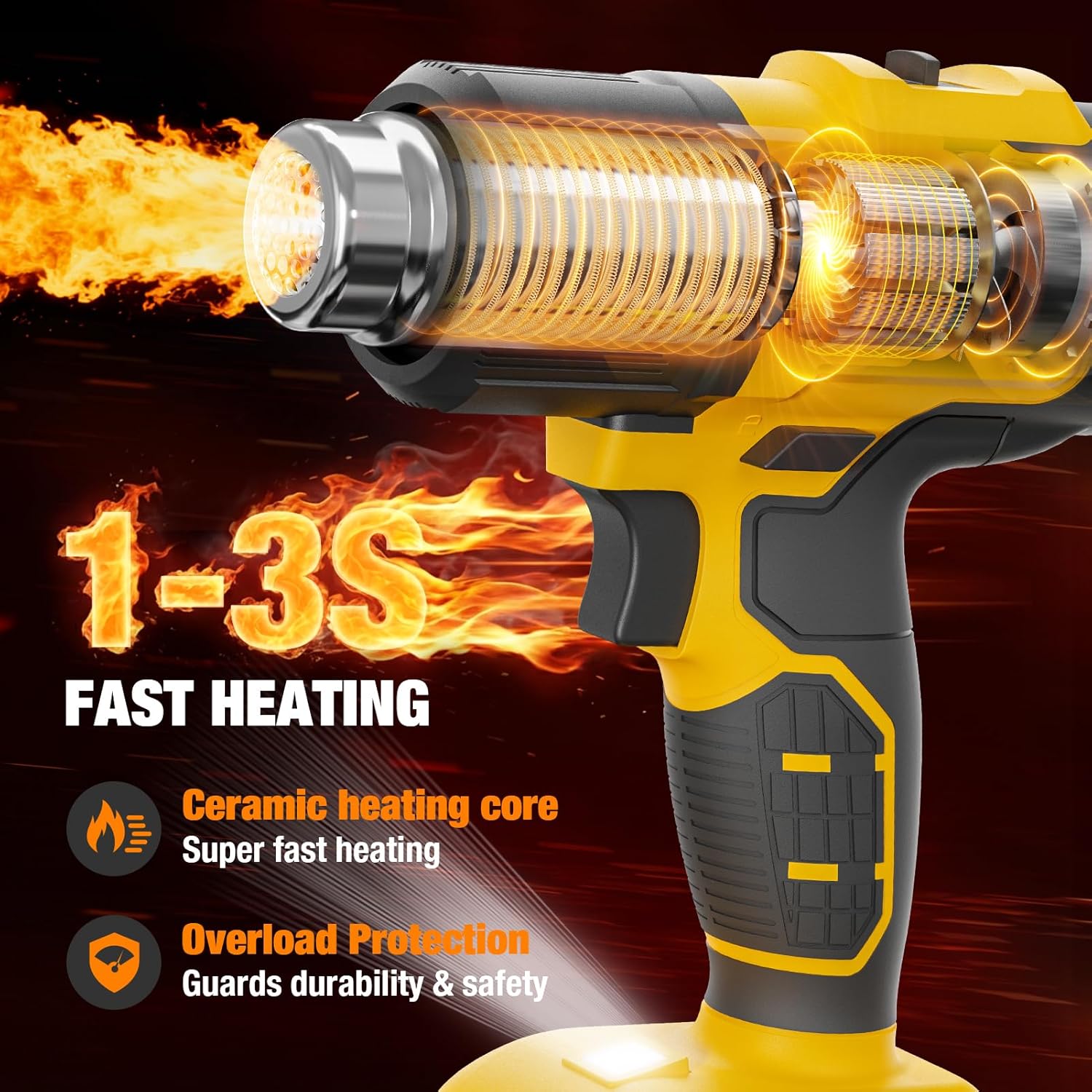 Беспроводной термофен, совмест – обзор и цена Cordless Heat Gun For Shrink Tubing